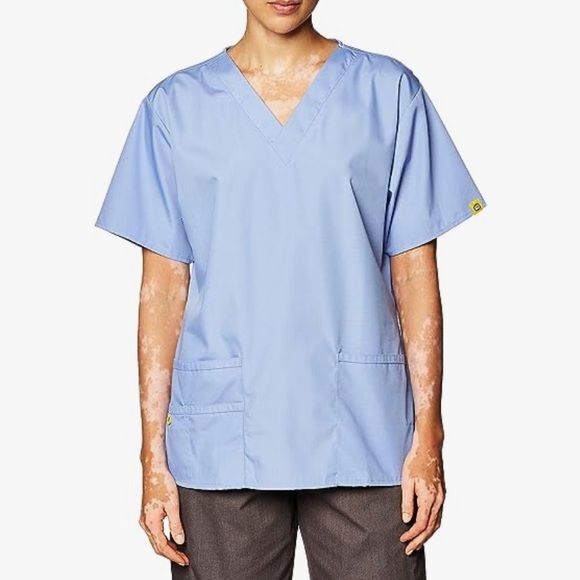 WONDERWINK - BLUE Scrub Tops - Picture 2 of 2